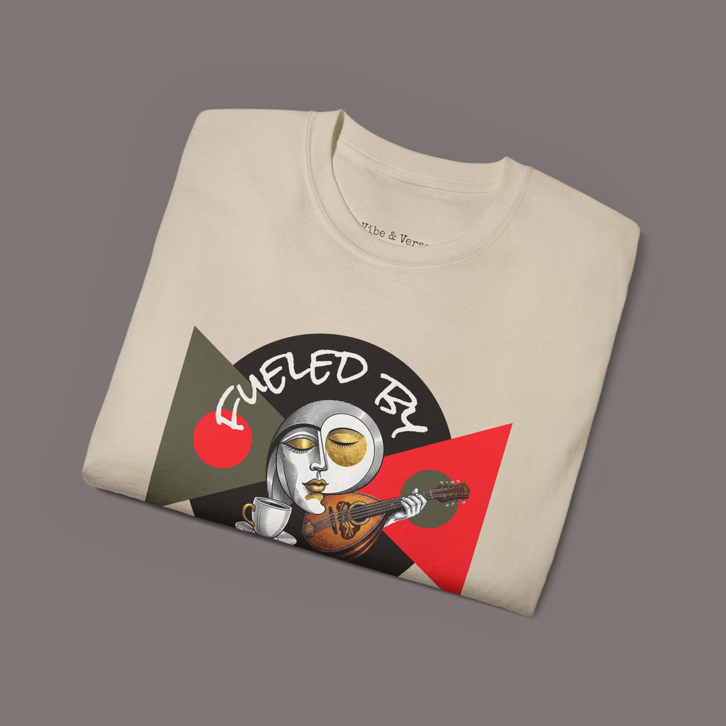 TeeVersionWithSleeve Fueled by Caffeine and Existential Dread Unisex Tee - Vibe & Verse