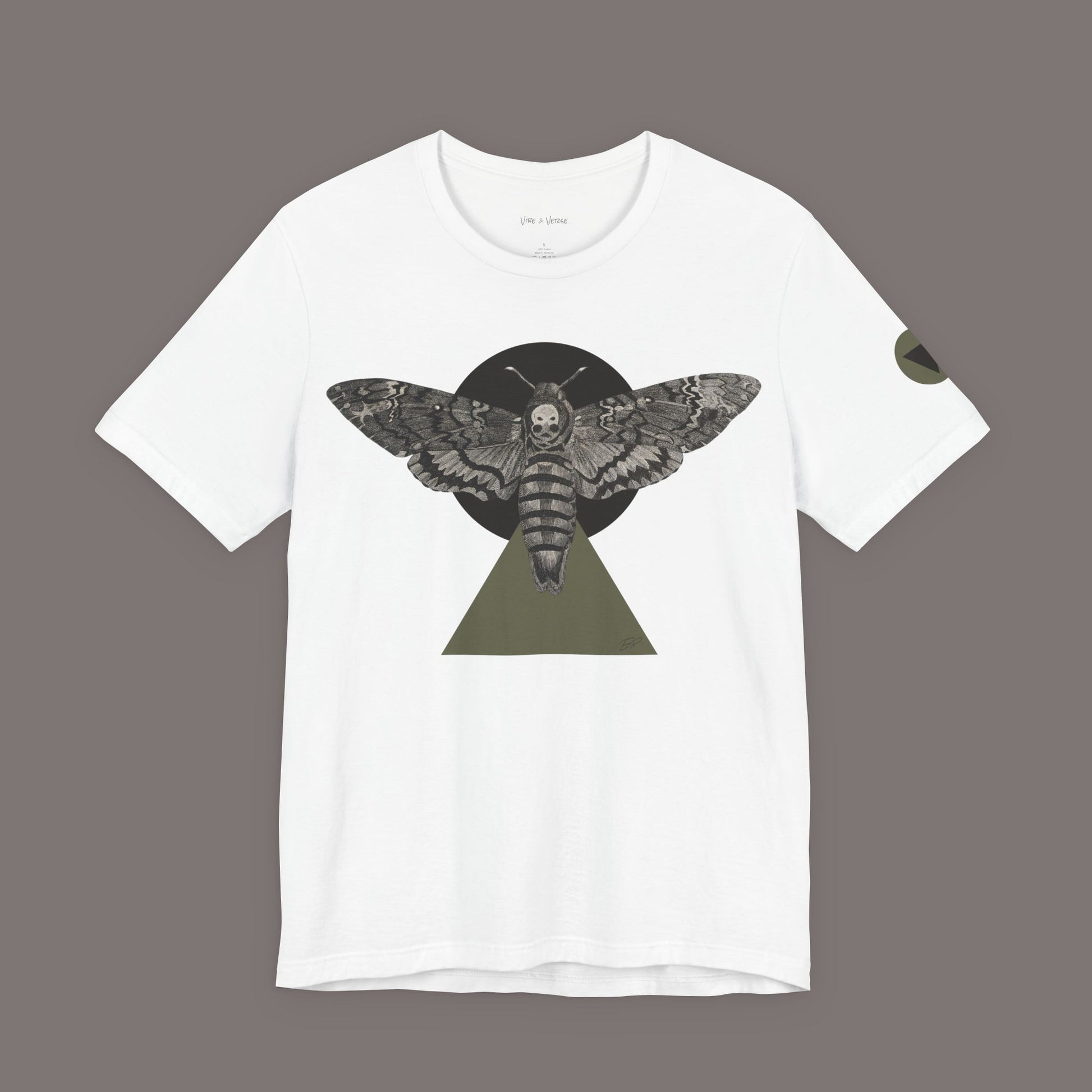A Sphinx Moth on the Tip of the Triangle - Unisex Art Tee