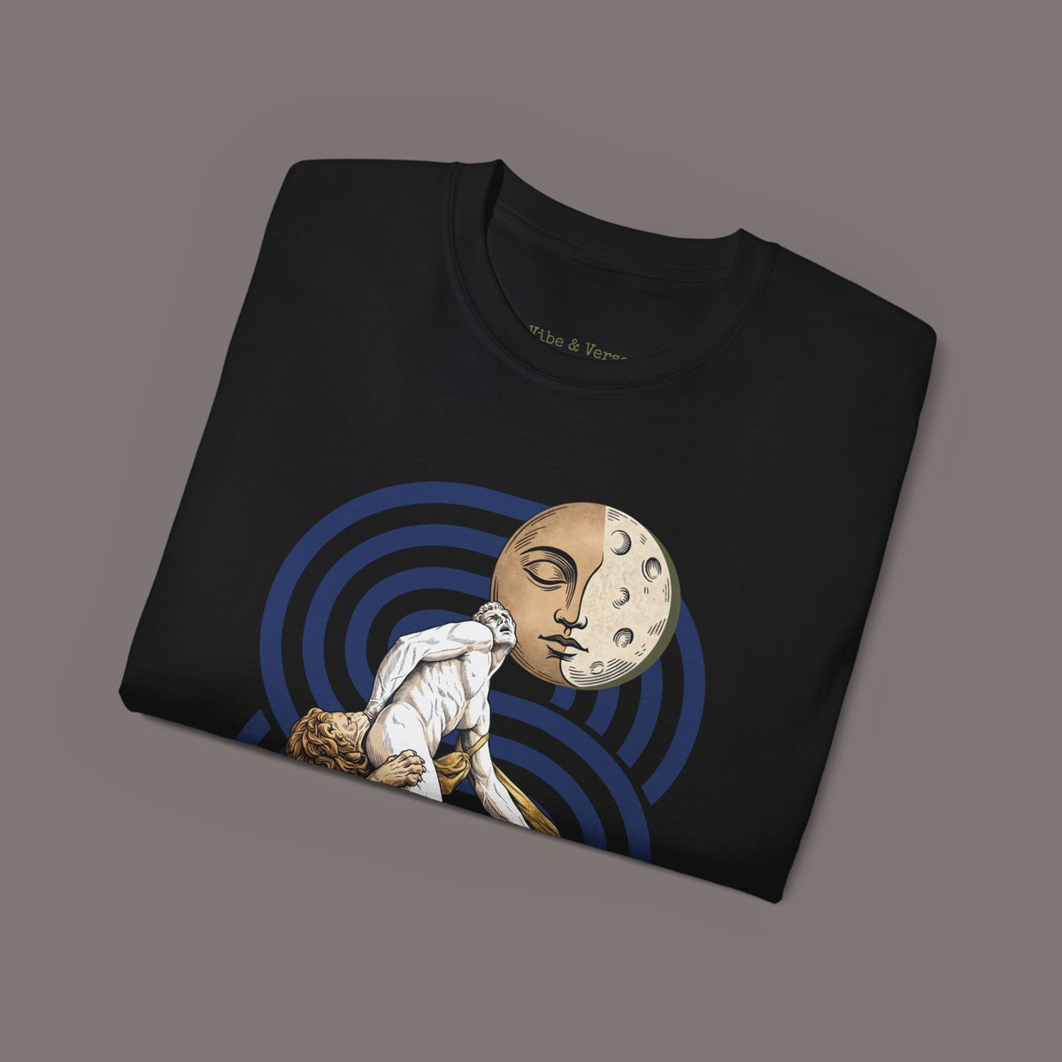 The Lion Is Waiting - Unisex Heavyweight Poetry Art Tee