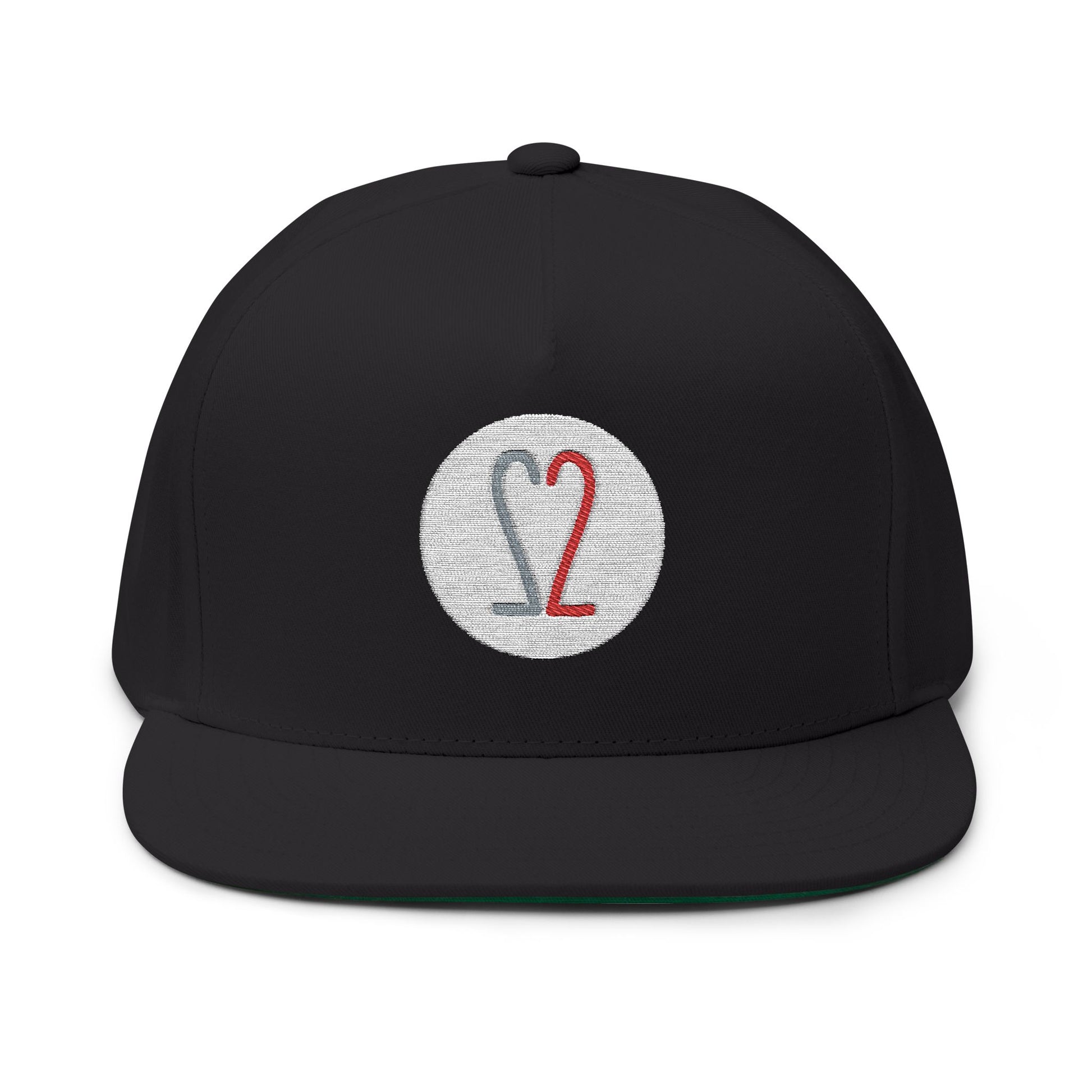 It Takes 2 to Tango - Black Embroidered Flat Bill Cap - Positronic Heart Collection
