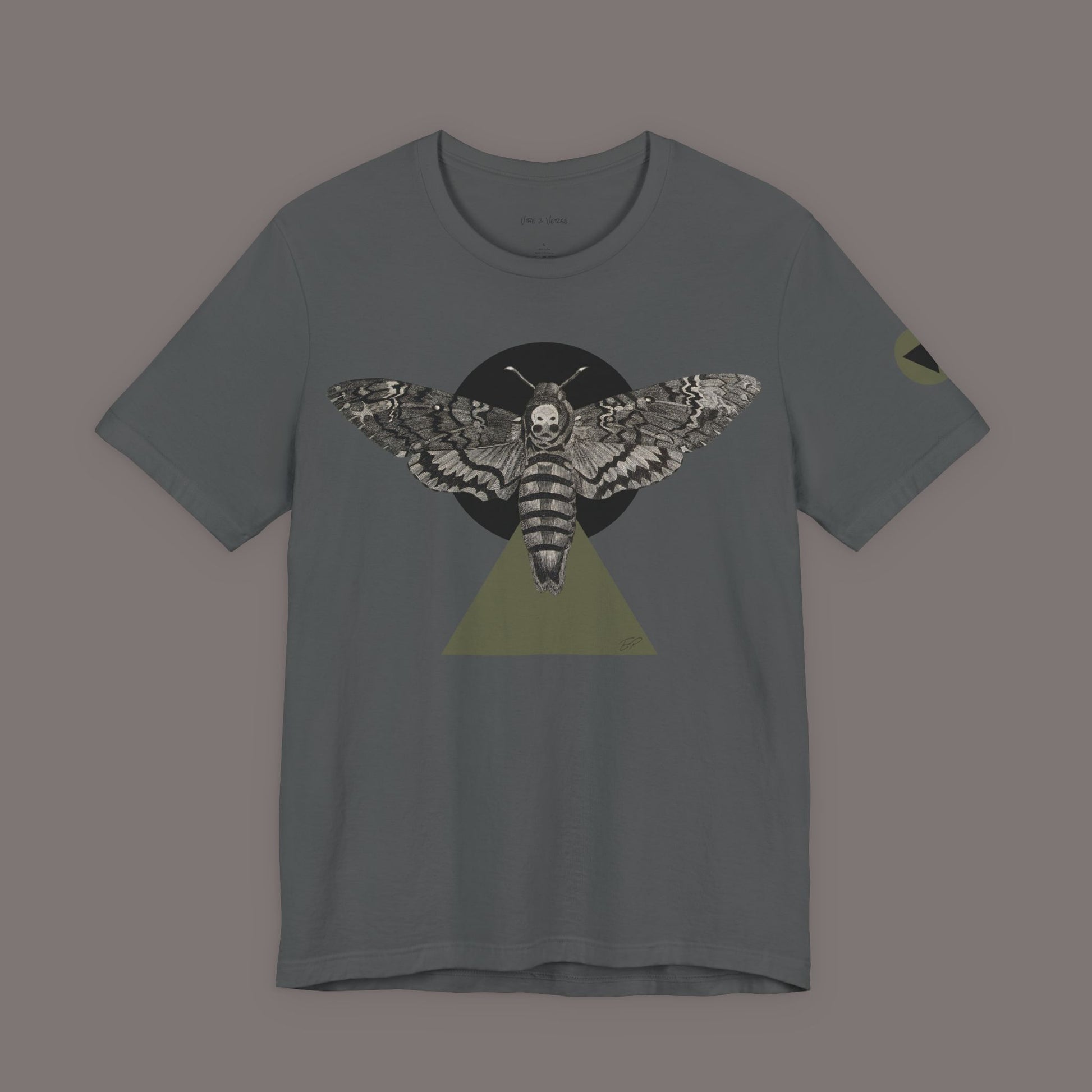 A Sphinx Moth on the Tip of the Triangle - Unisex Art Tee