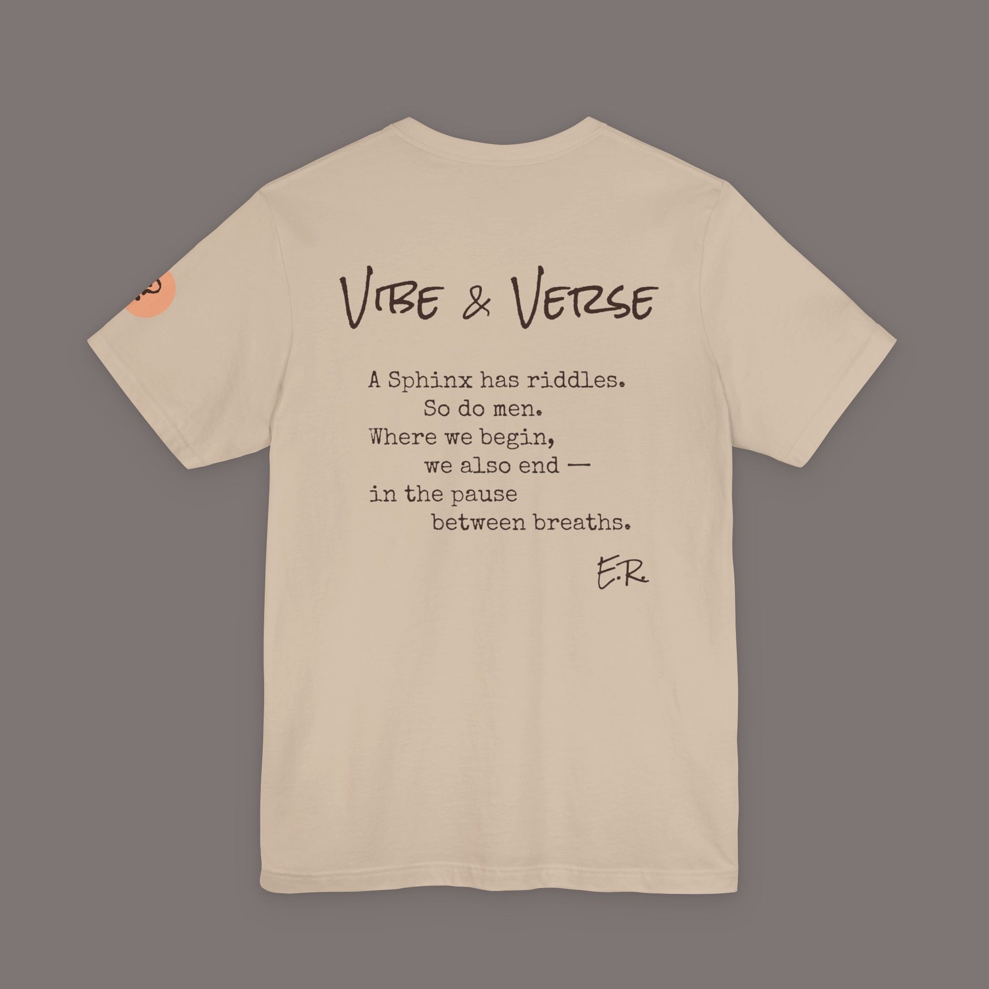 The Sphinx and The Thinker - Poetic Unisex Art Tee