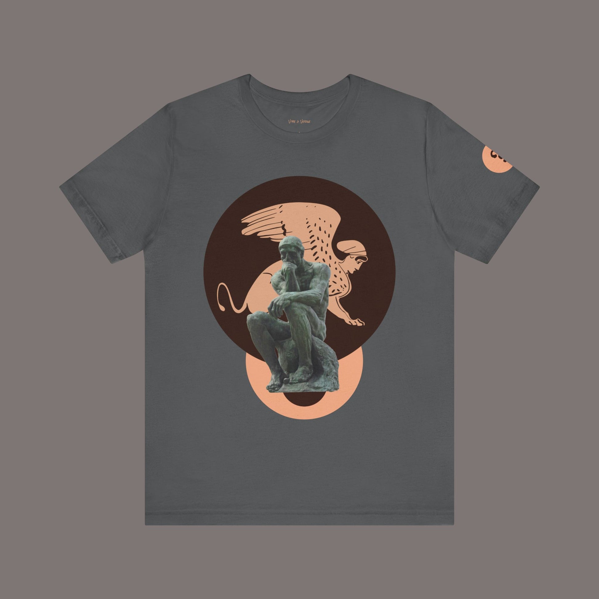 The Sphinx and The Thinker - Poetic Unisex Art Tee