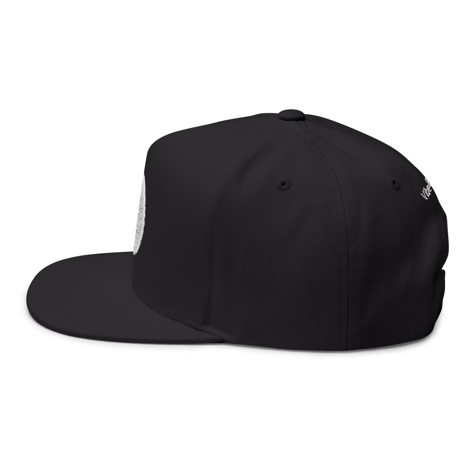 It Takes 2 to Tango - Black Embroidered Flat Bill Cap - Positronic Heart Collection