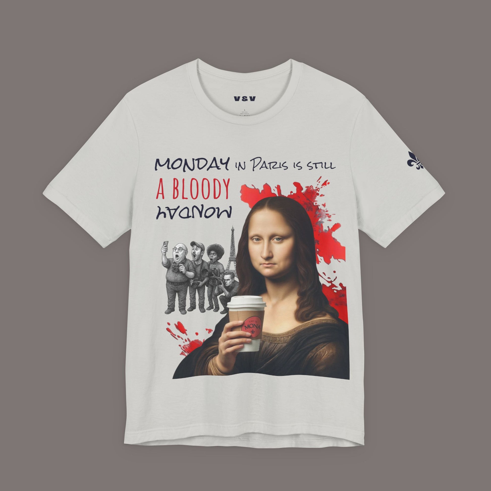 Mona Lisa and Another Bloody Monday - Unisex Art Tee