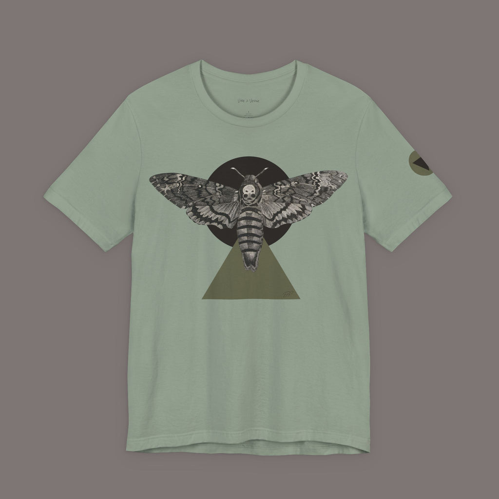 A Sphinx Moth on the Tip of the Triangle - Unisex Art Tee