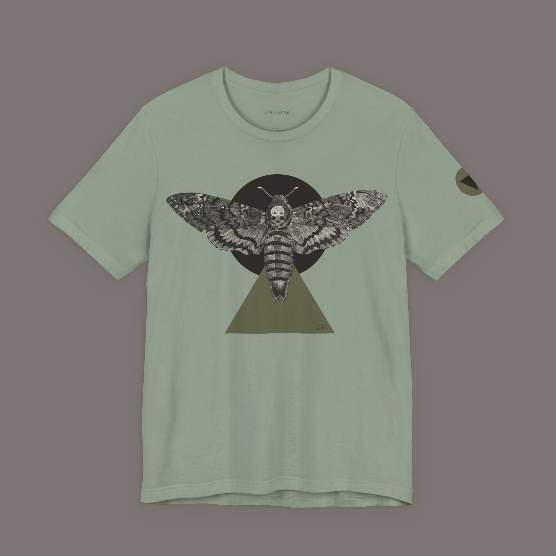 A Sphinx Moth on the Tip of the Triangle - Unisex Art Tee