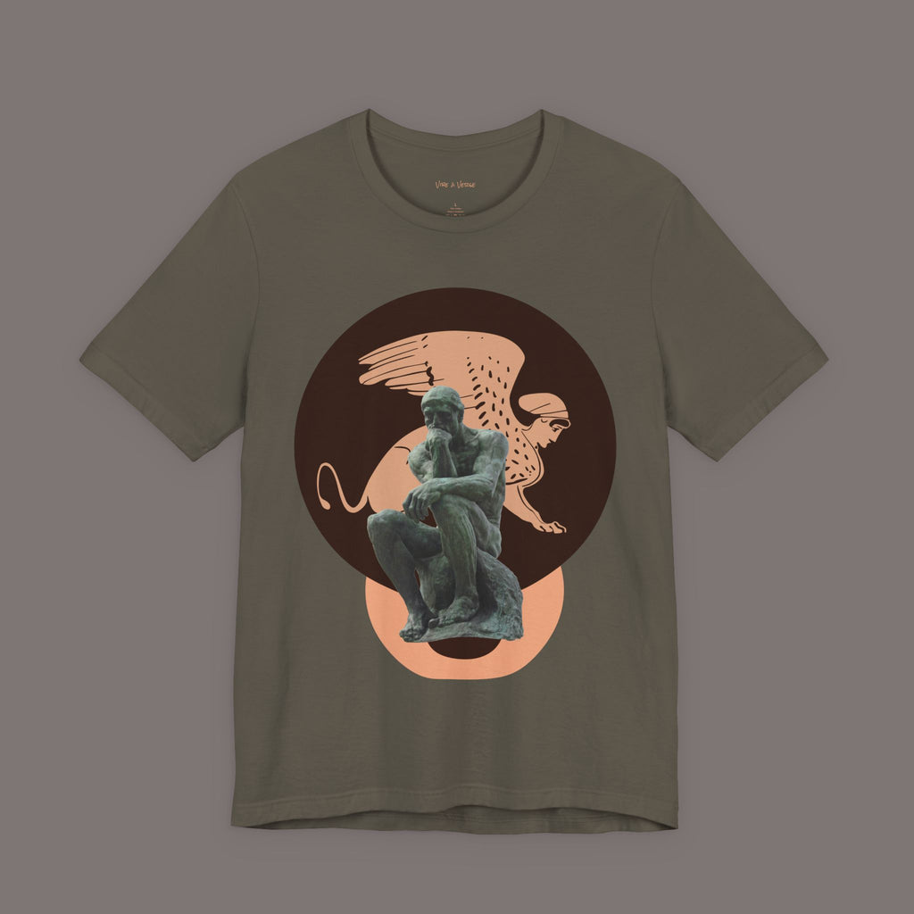 The Sphinx and The Thinker - Poetic Unisex Art Tee