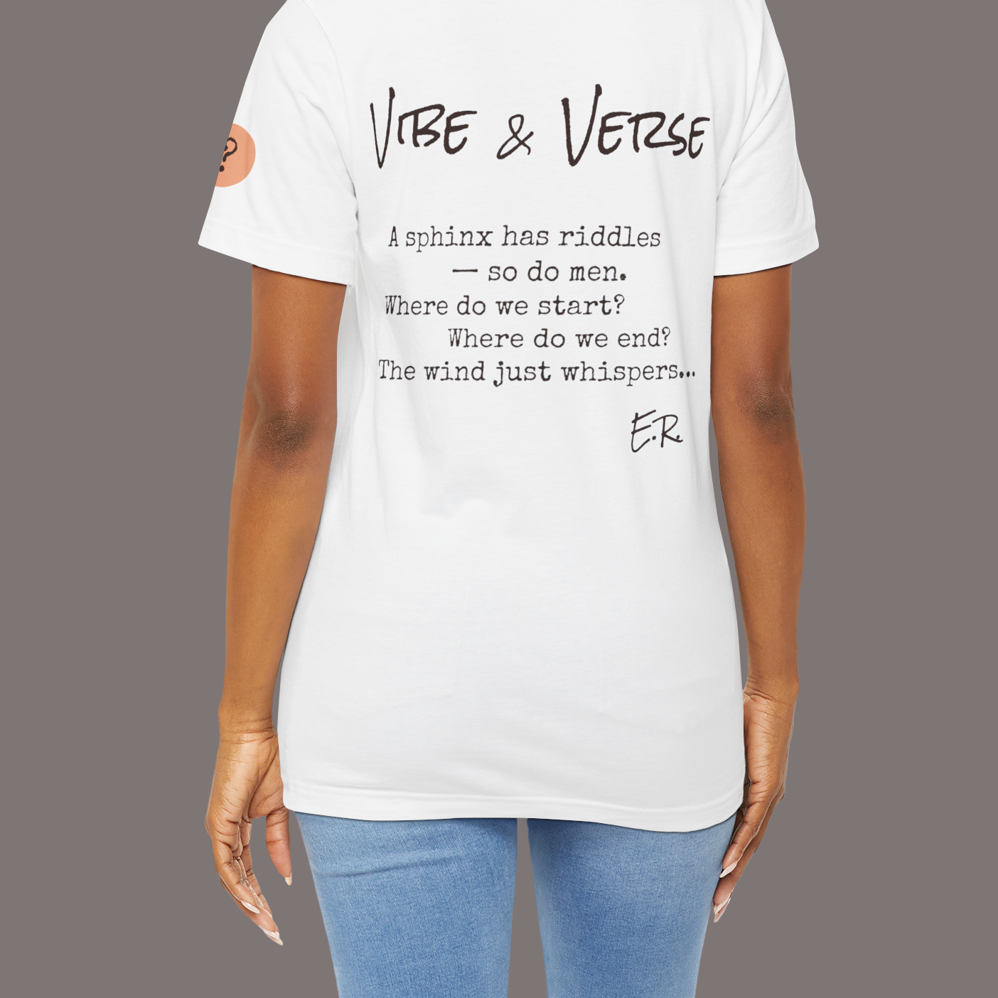 The Sphinx and The Thinker - Poetic Unisex Art Tee