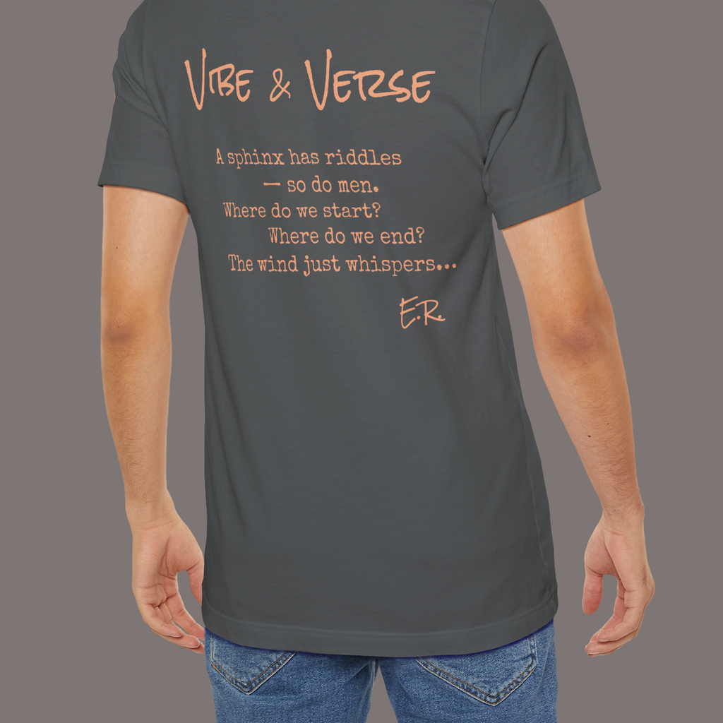 The Sphinx and The Thinker - Poetic Unisex Art Tee