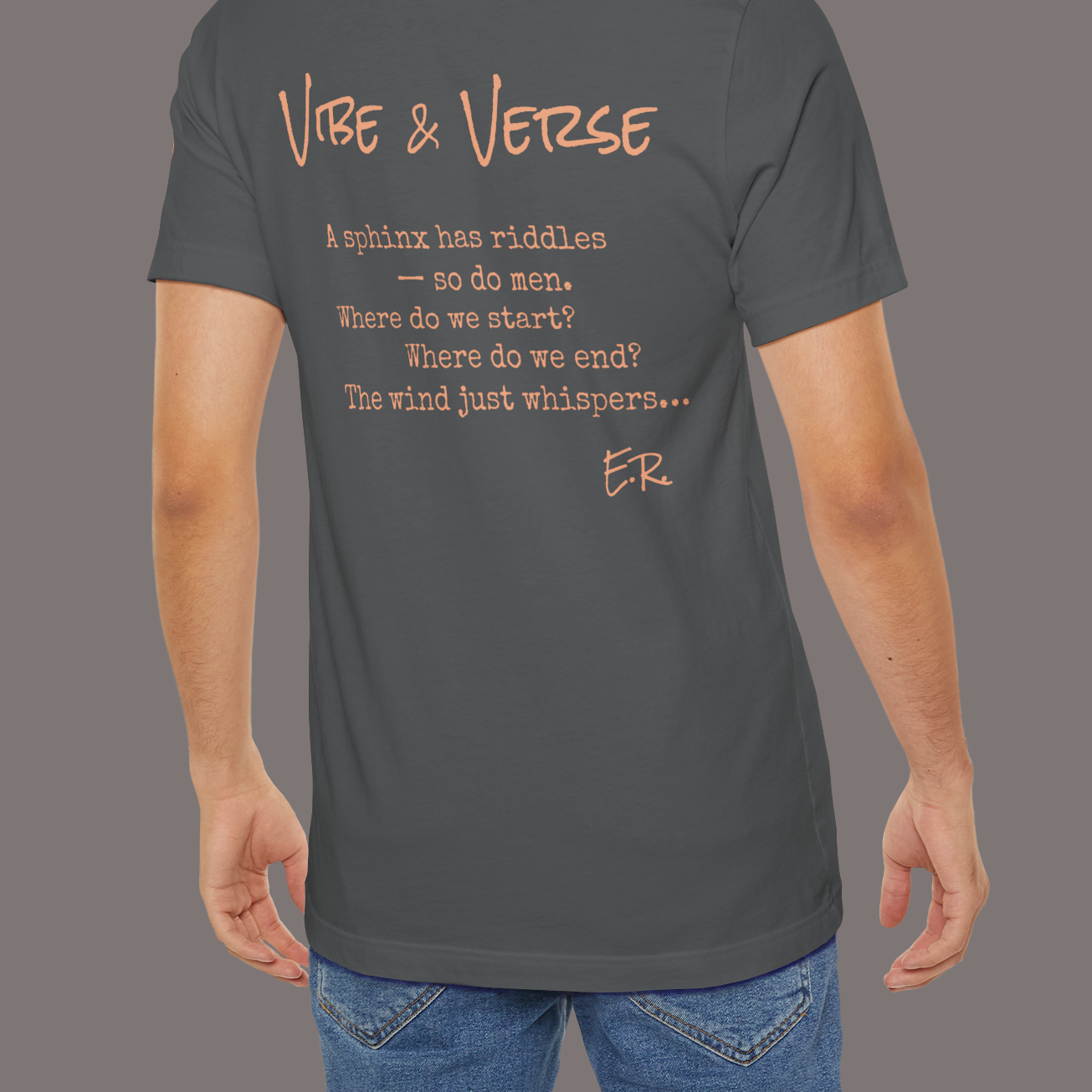 The Sphinx and The Thinker - Poetic Unisex Art Tee