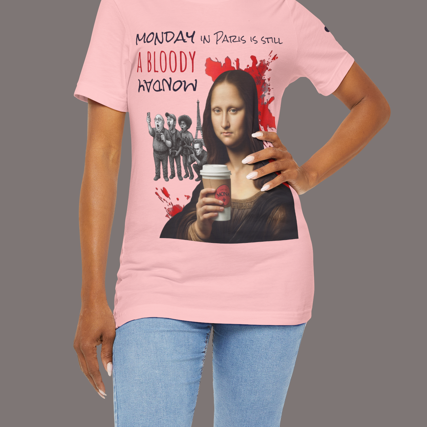 Mona Lisa and Another Bloody Monday - Unisex Art Tee