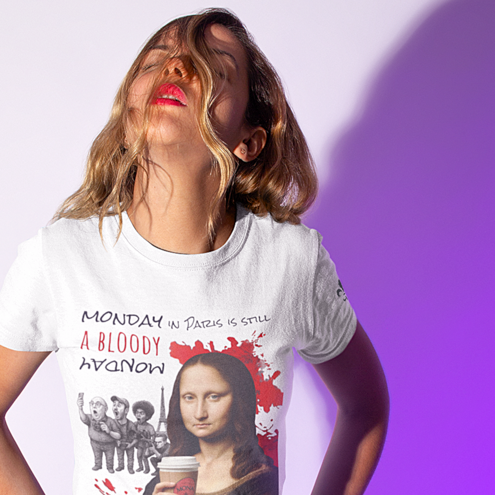 Mona Lisa and Another Bloody Monday - Unisex Art Tee