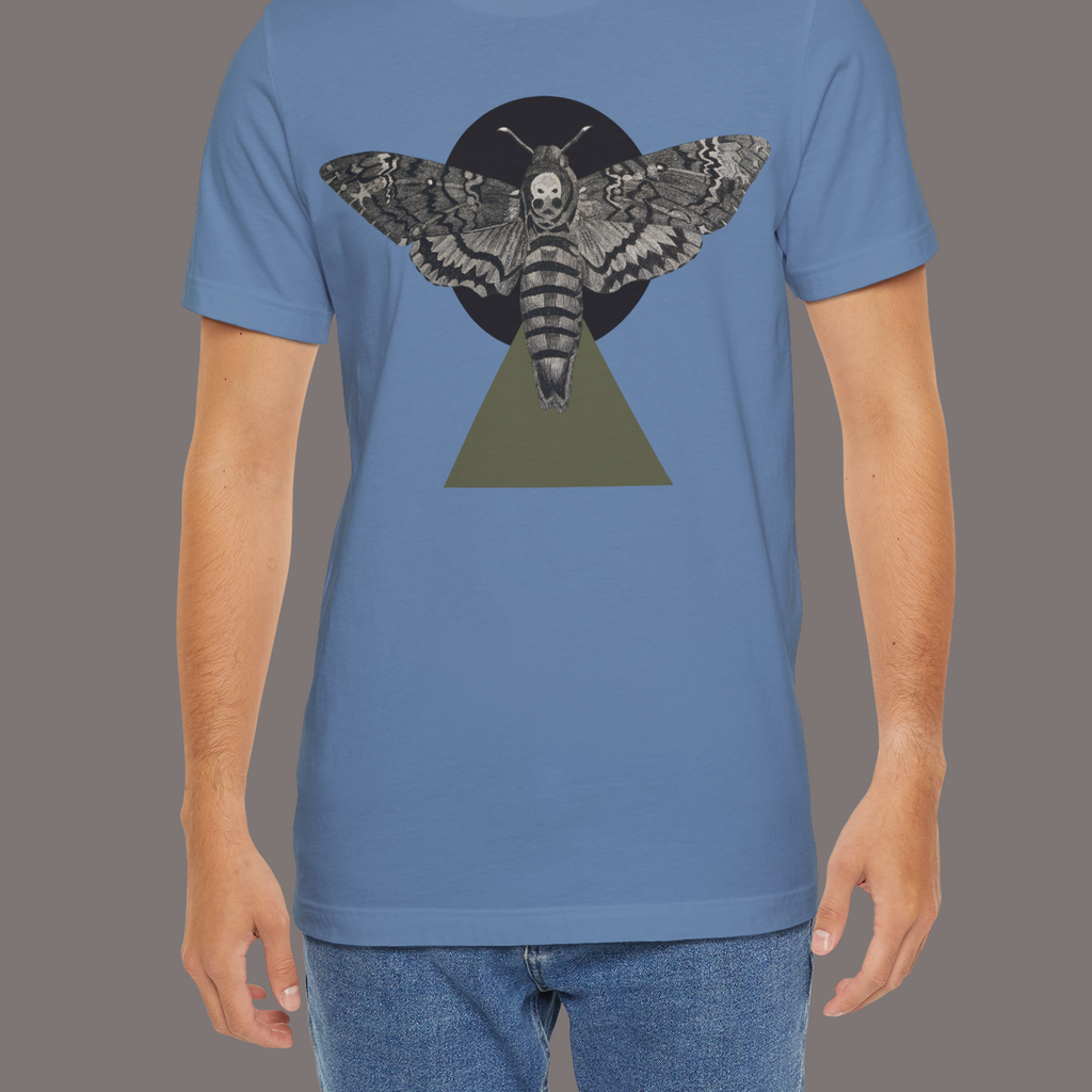 A Sphinx Moth on the Tip of the Triangle - Unisex Art Tee