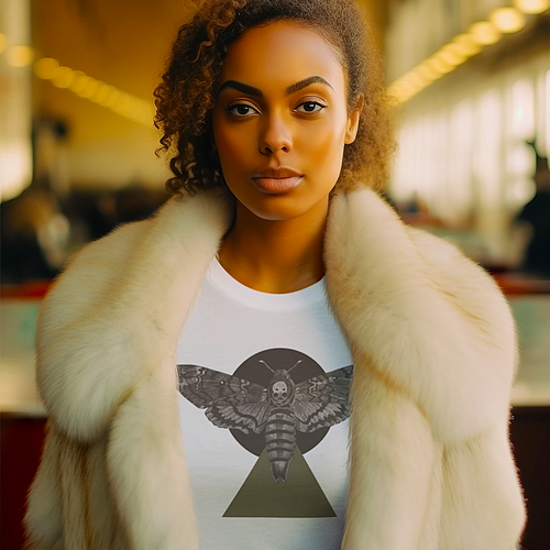 A Sphinx Moth on the Tip of the Triangle - Unisex Art Tee