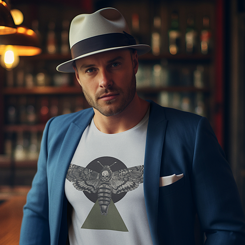 A Sphinx Moth on the Tip of the Triangle - Unisex Art Tee