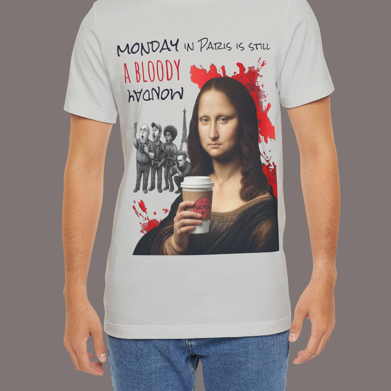 Mona Lisa and Another Bloody Monday - Unisex Art Tee