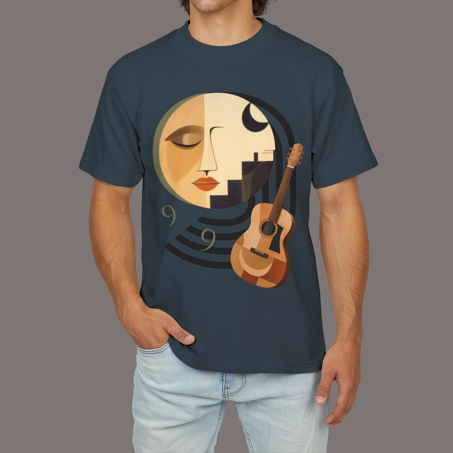 9 Hours Before the Flight to Paris - Unisex Heavyweight Art Tee