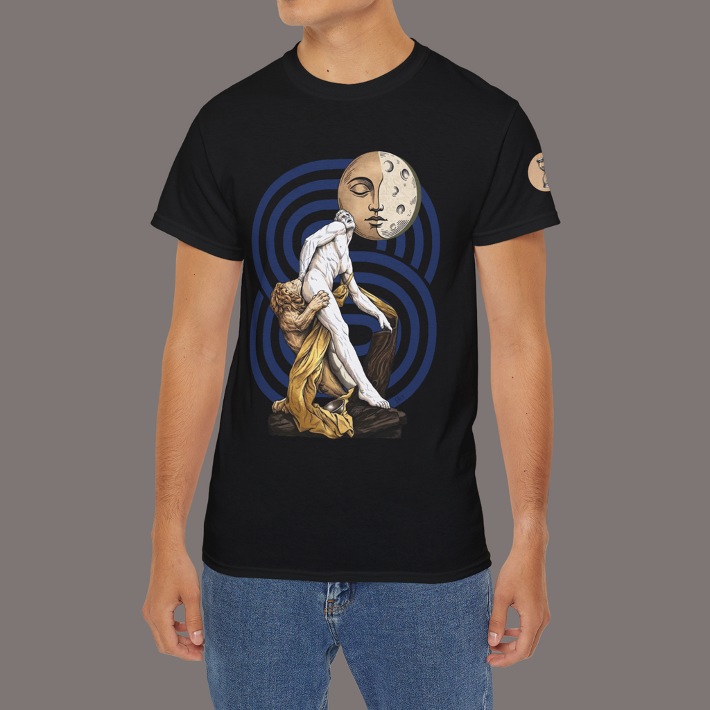 The Lion Is Waiting - Unisex Heavyweight Poetry Art Tee