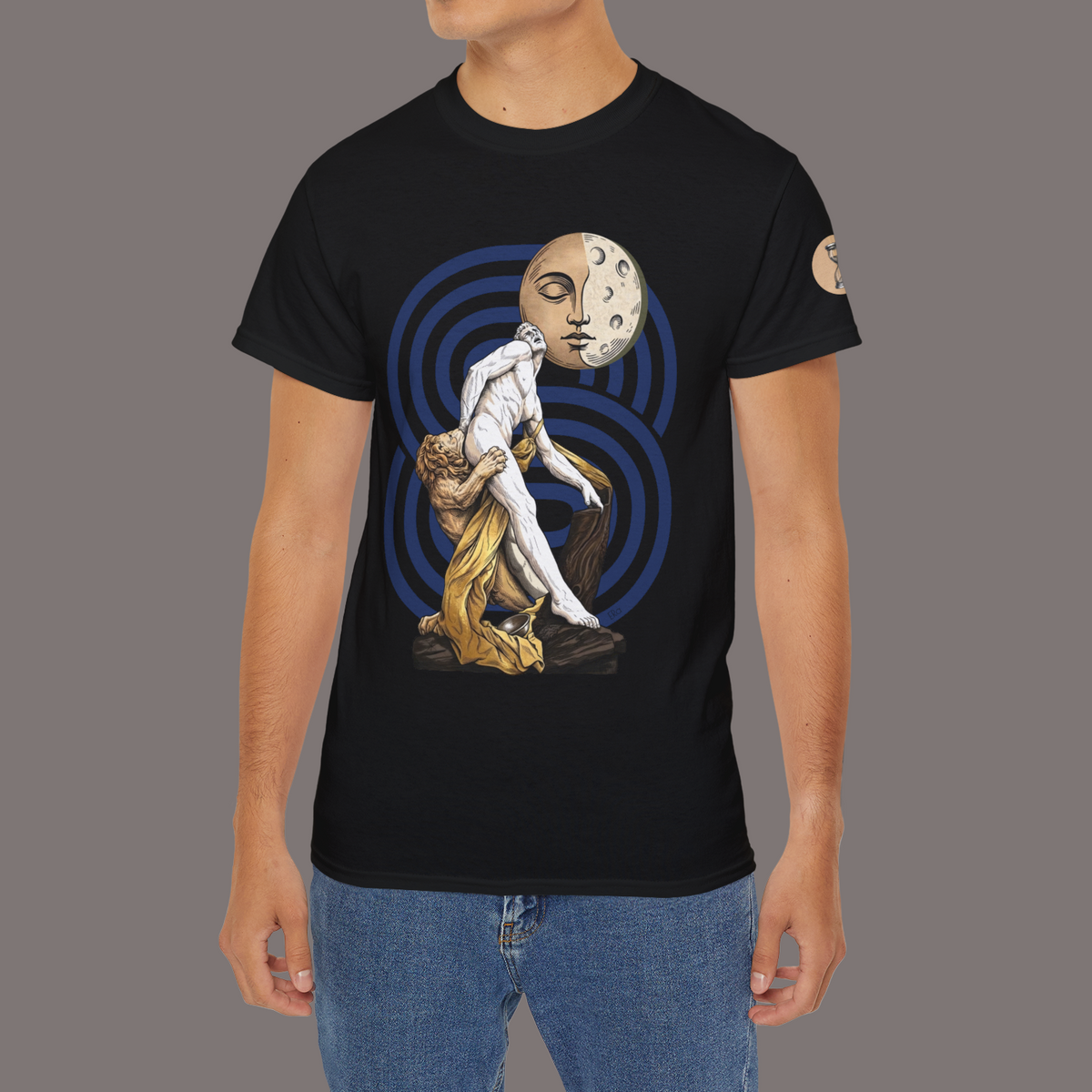 The Lion Is Waiting - Unisex Heavyweight Poetry Art Tee