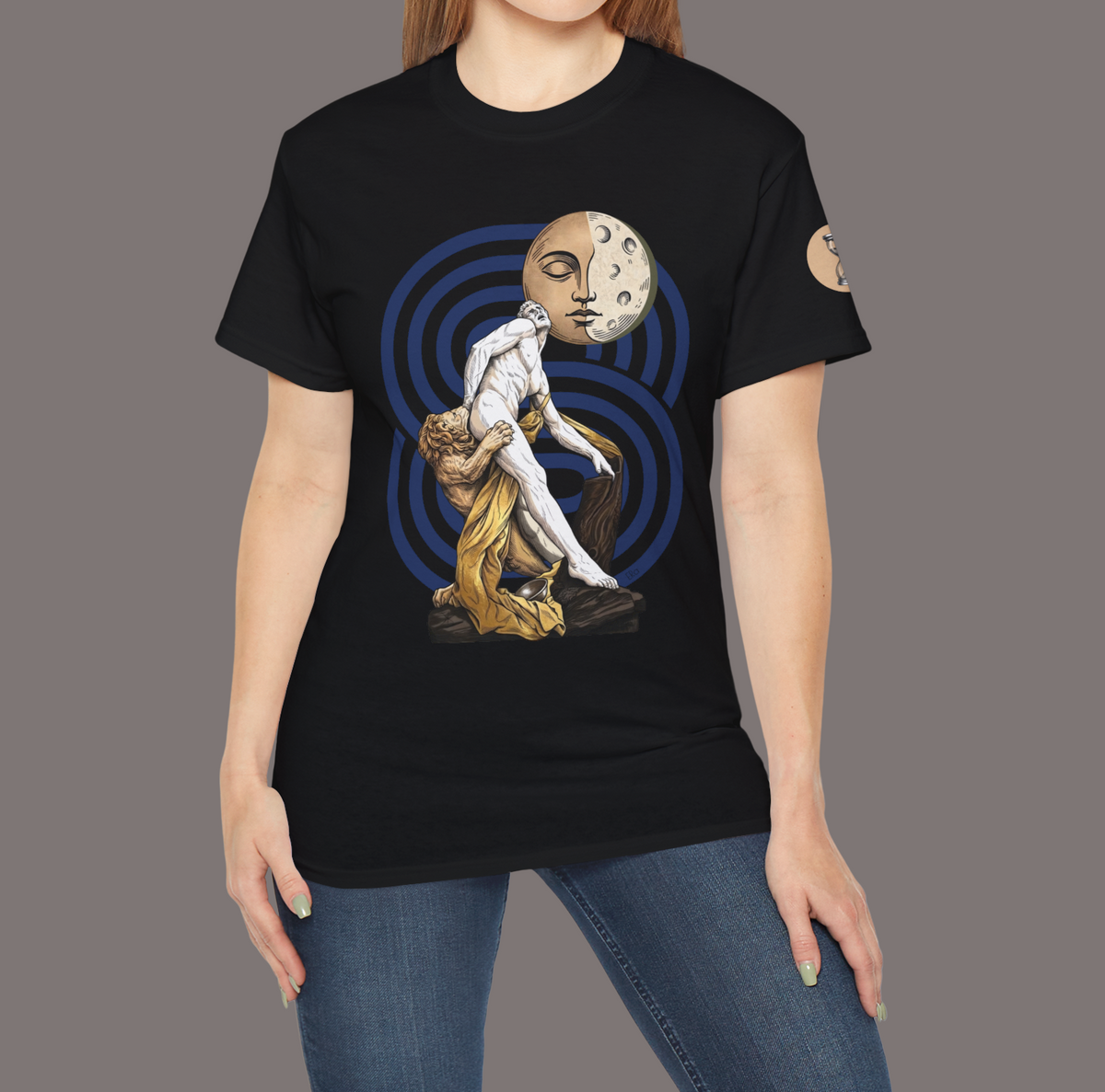 The Lion Is Waiting - Unisex Heavyweight Poetry Art Tee