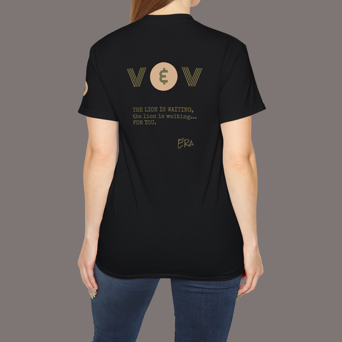 Copy of The Lion Is Waiting - Unisex Heavyweight Poetry Art Tee