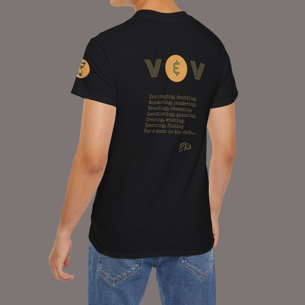 9 Hours Before Flight to Paris - Unisex Heavyweight Poetry Art Tee