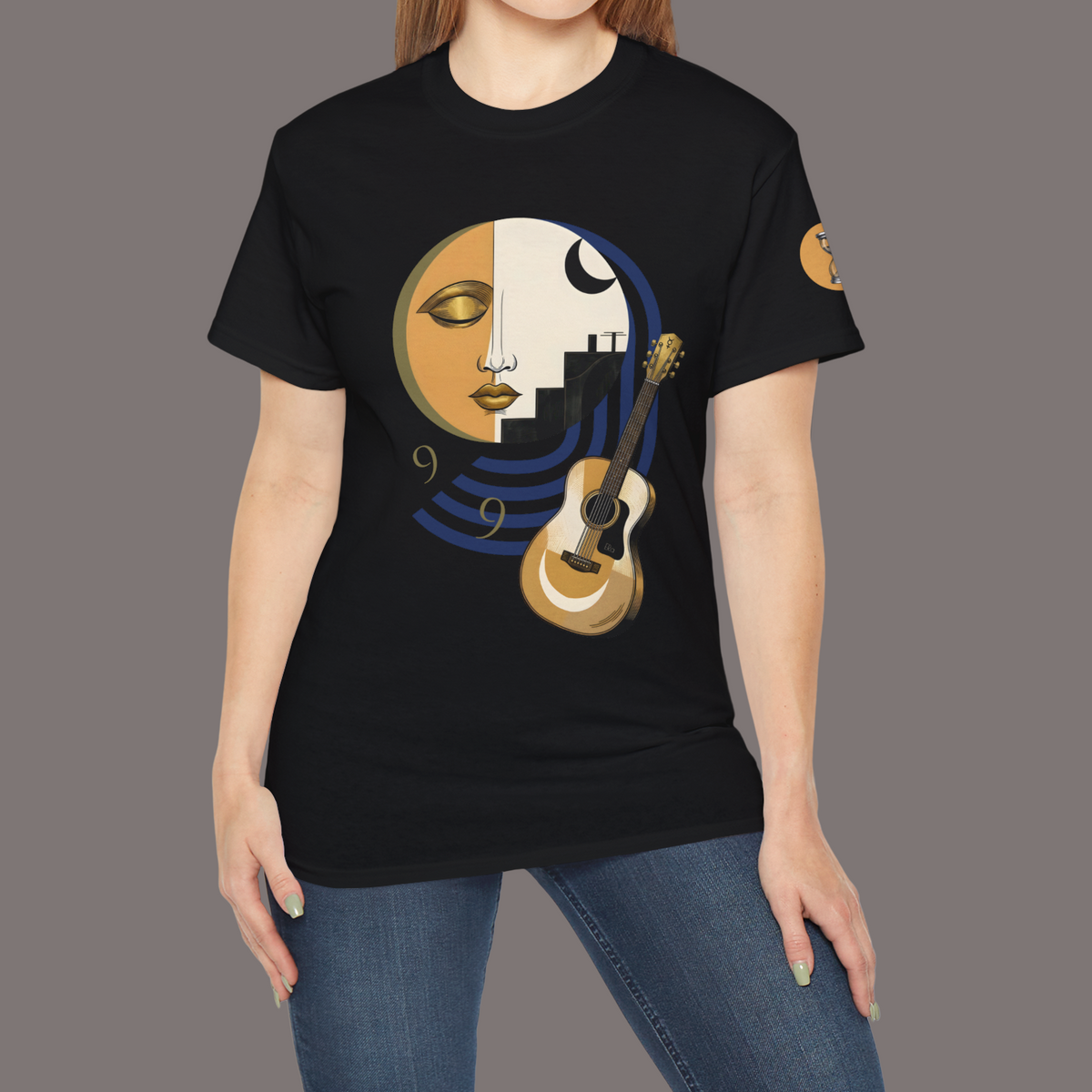 9 Hours Before Flight to Paris - Unisex Heavyweight Poetry Art Tee