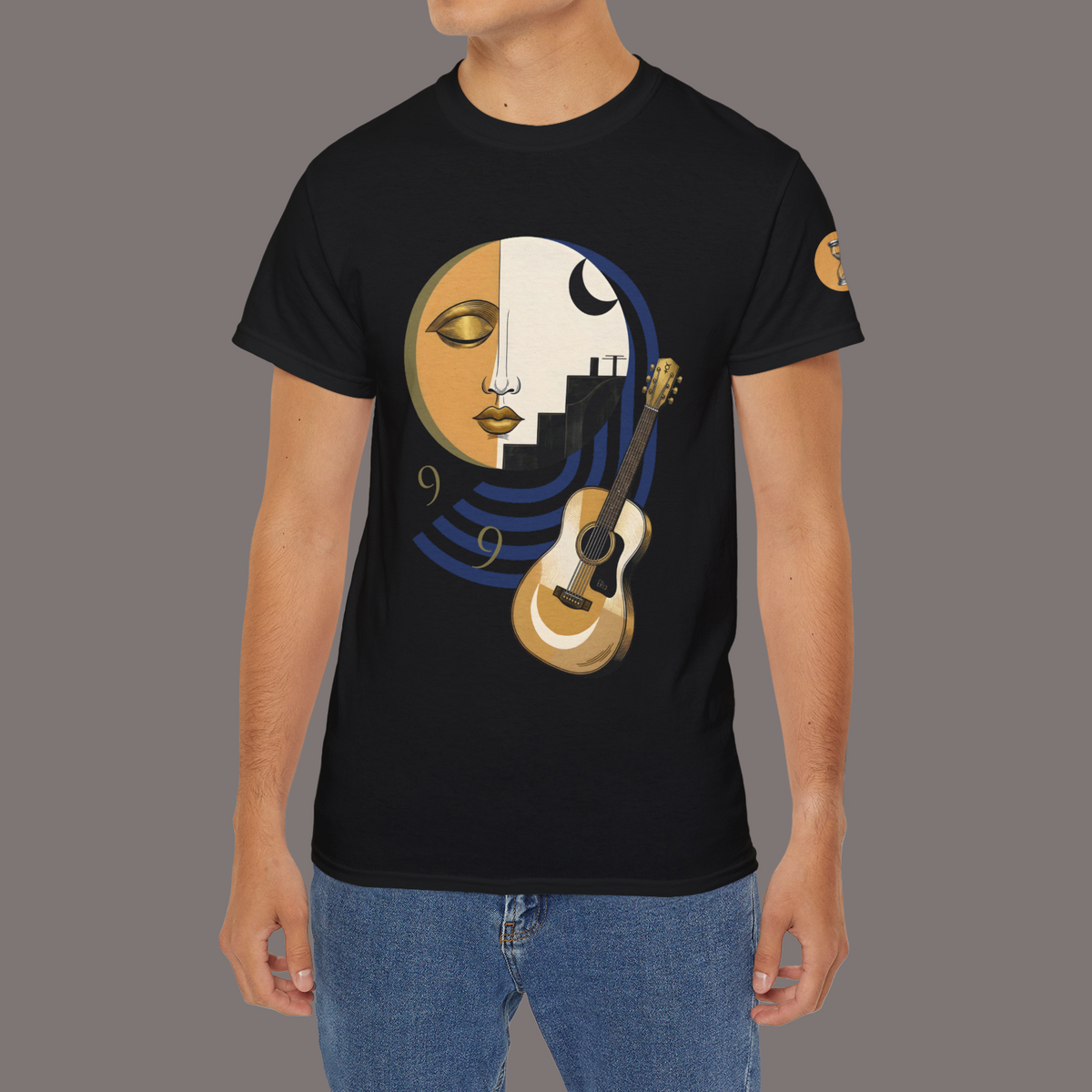 9 Hours Before Flight to Paris - Unisex Heavyweight Poetry Art Tee
