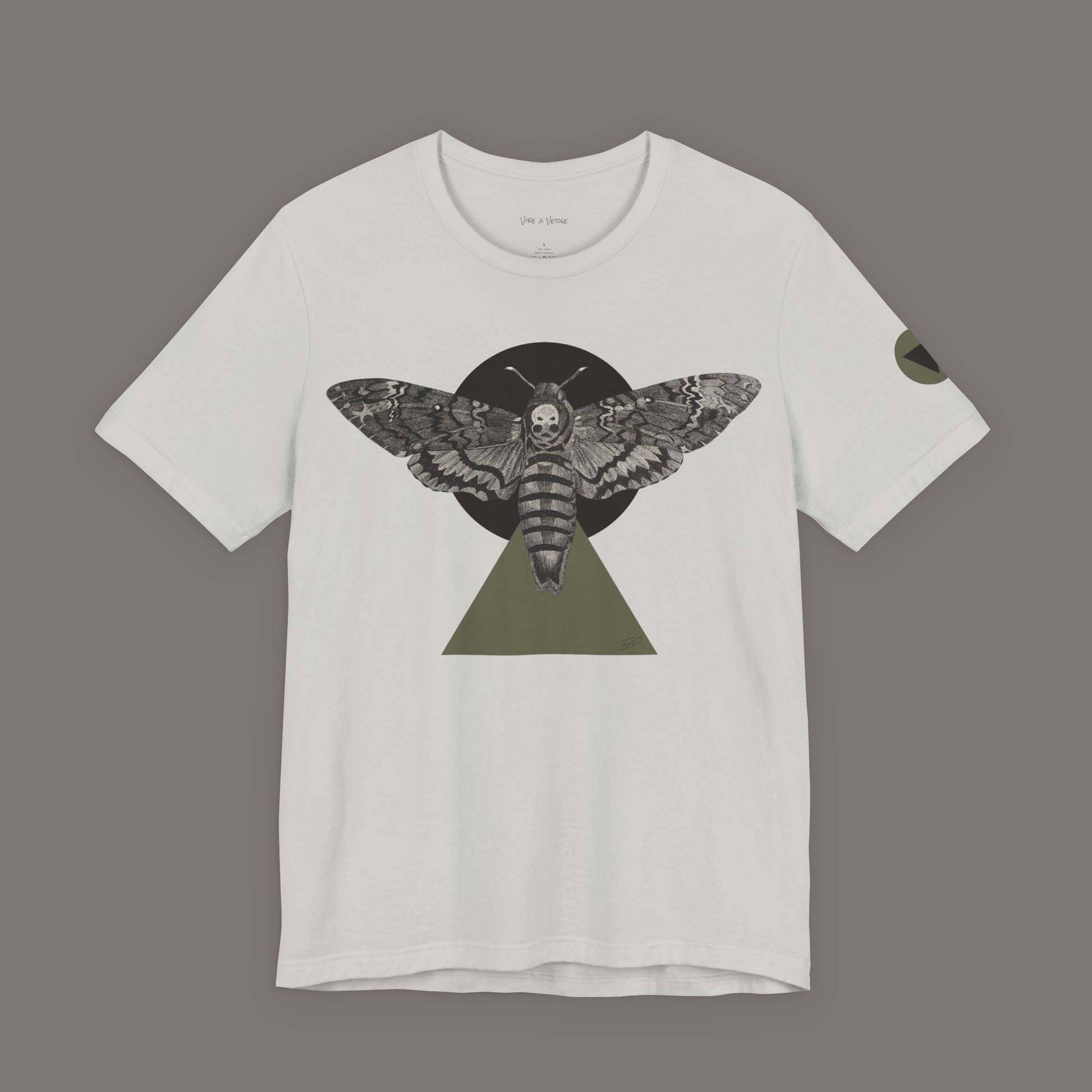 A Sphinx Moth on the Tip of the Triangle - Unisex Art Tee