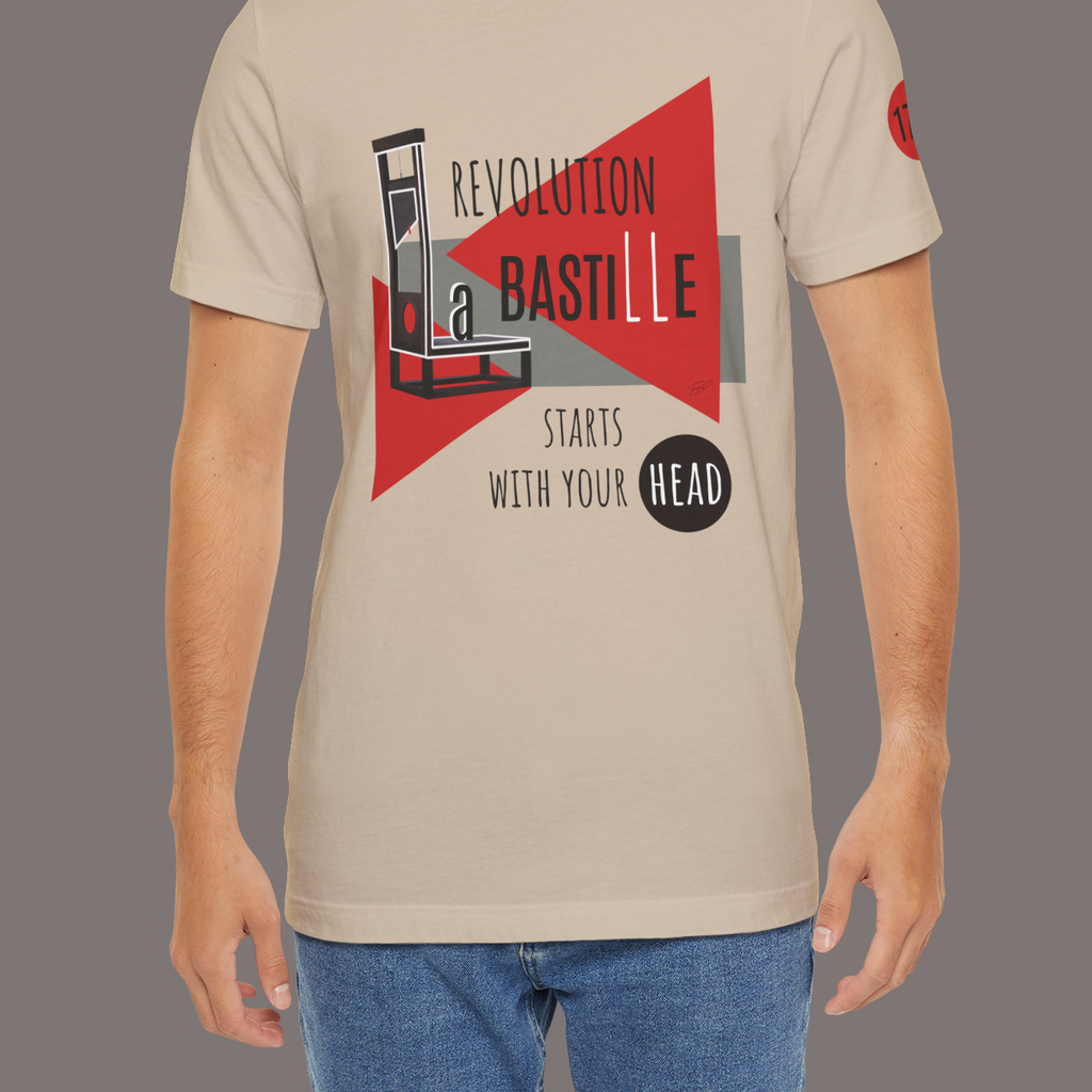 Revolution Starts With Your Head - La Bastille Unisex Art Tee