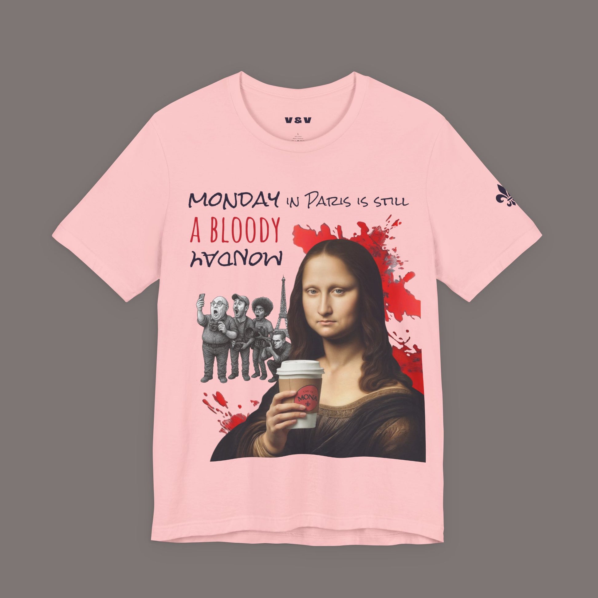 Mona Lisa and Another Bloody Monday - Unisex Art Tee