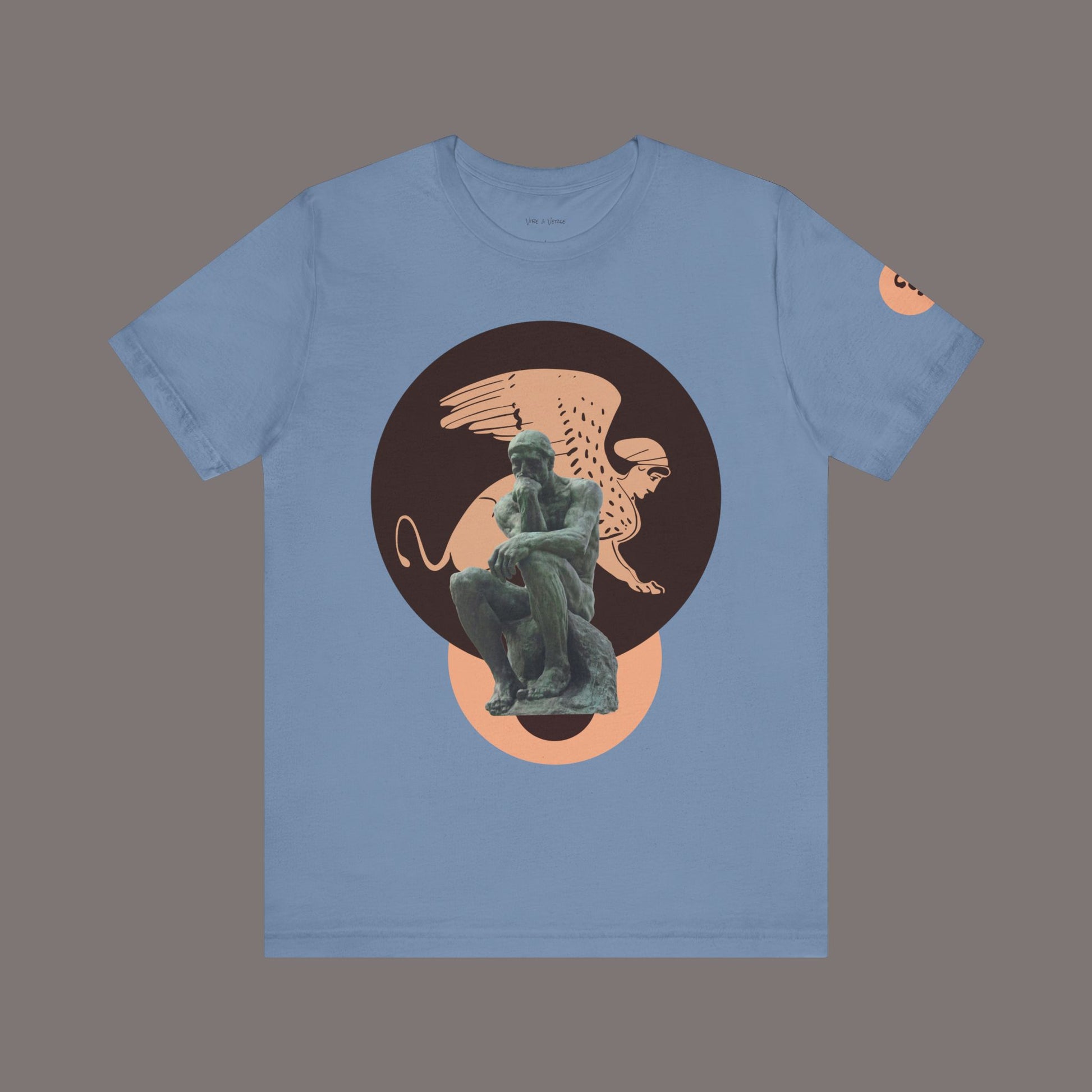 The Sphinx and The Thinker - Poetic Unisex Art Tee