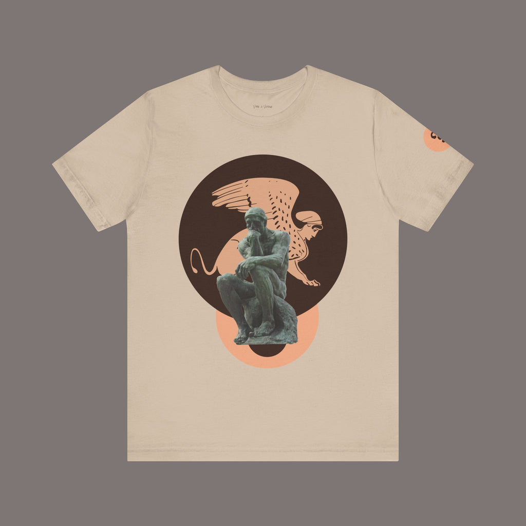 The Sphinx and The Thinker - Poetic Unisex Art Tee