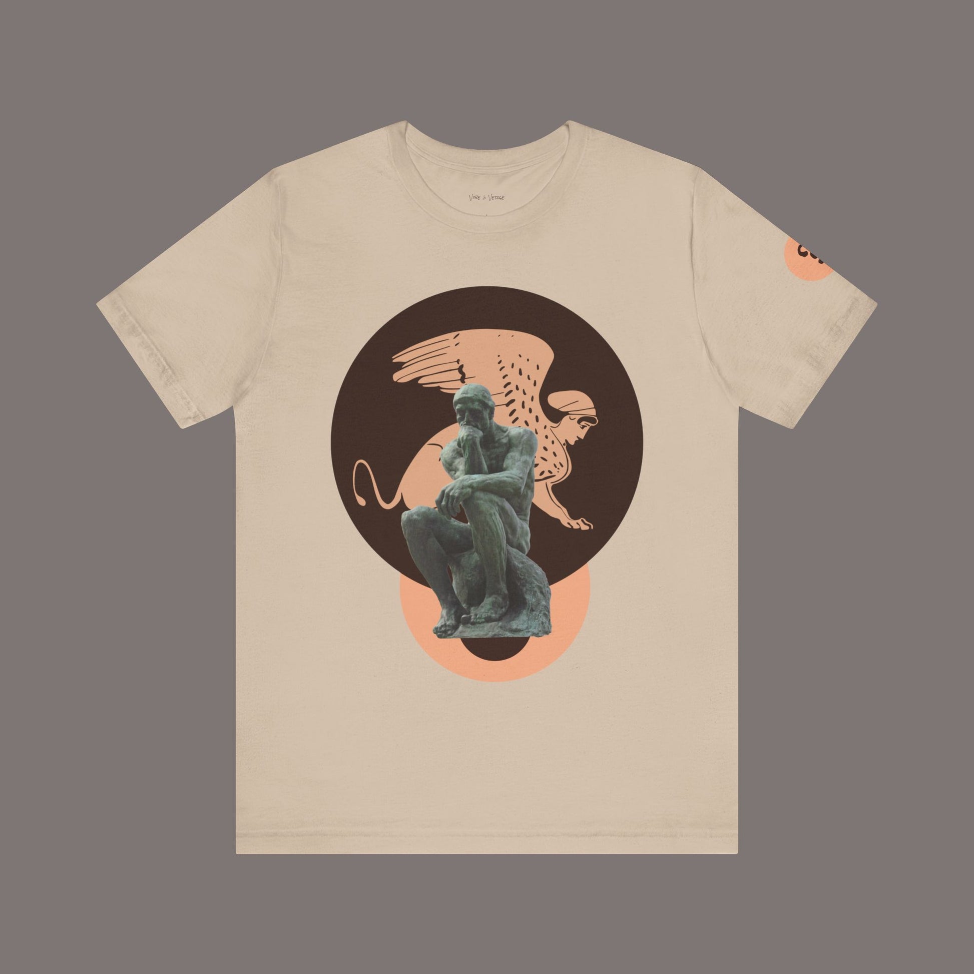 The Sphinx and The Thinker - Poetic Unisex Art Tee