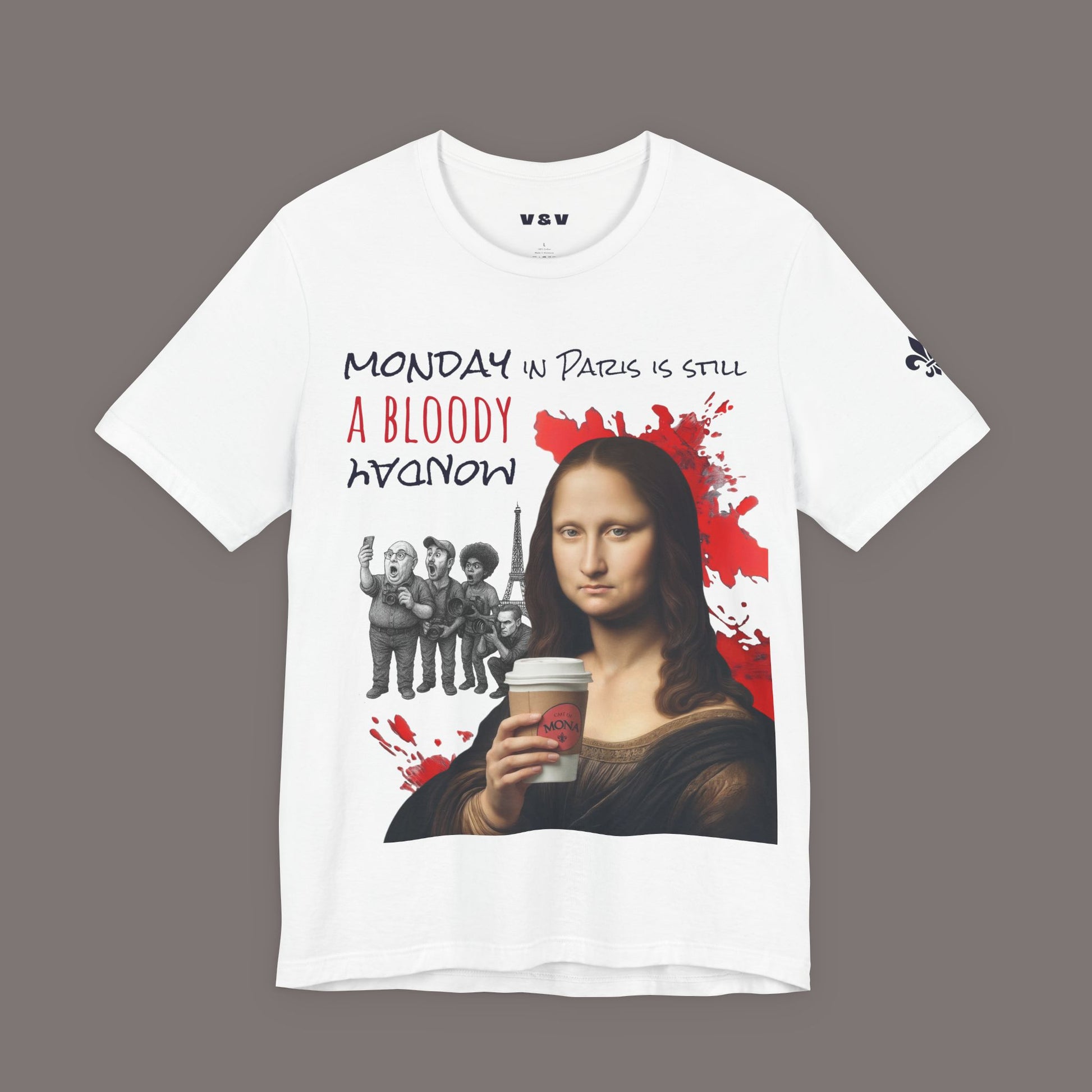 Mona Lisa and Another Bloody Monday - Unisex Art Tee