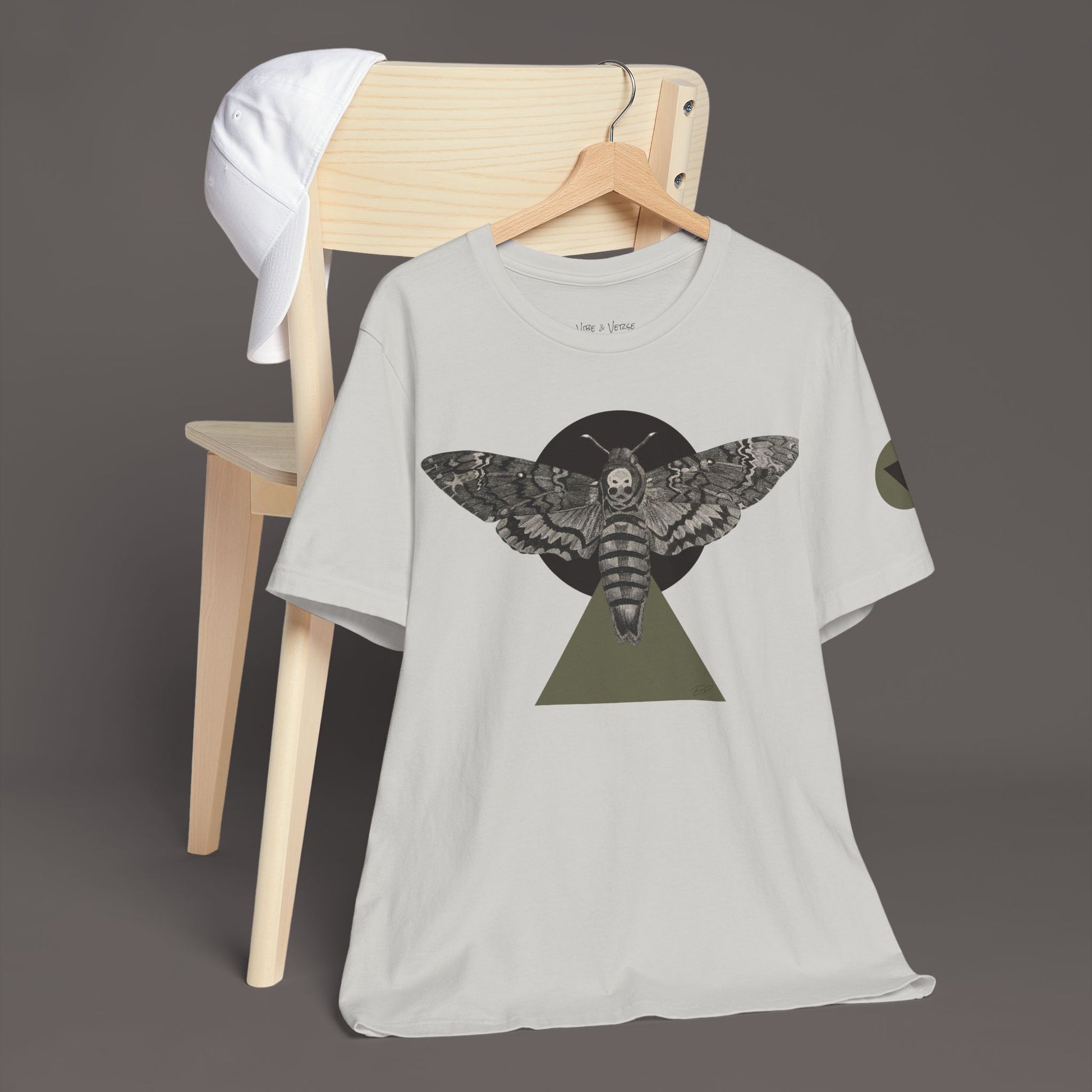 A Sphinx Moth on the Tip of the Triangle - Unisex Art Tee
