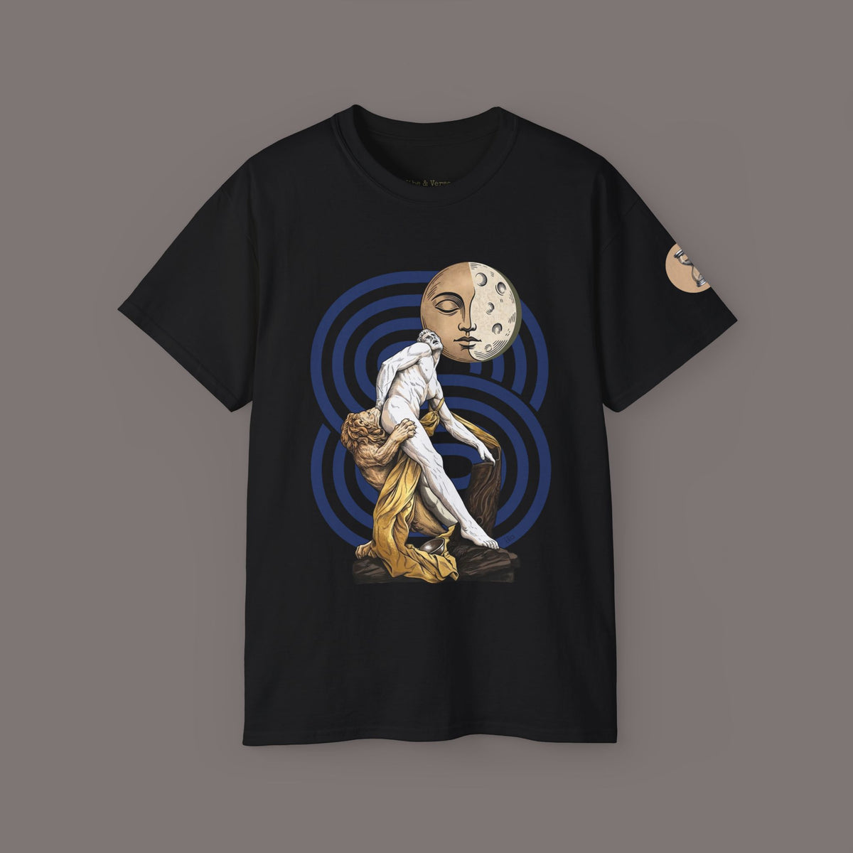 The Lion Is Waiting - Unisex Heavyweight Poetry Art Tee