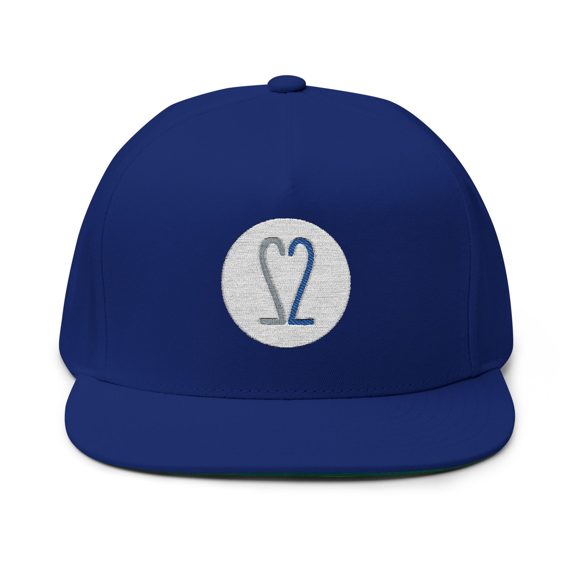 It Takes 2 to Tango - Royal Blue Embroidered Flat Bill Cap - Positronic Heart Collection
