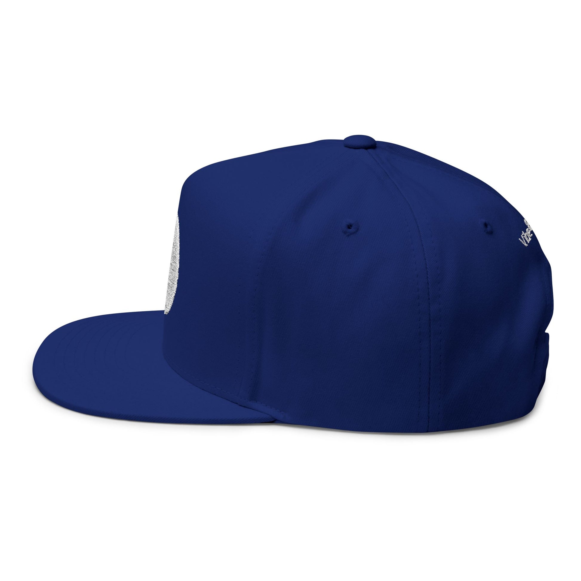 It Takes 2 to Tango - Royal Blue Embroidered Flat Bill Cap - Positronic Heart Collection