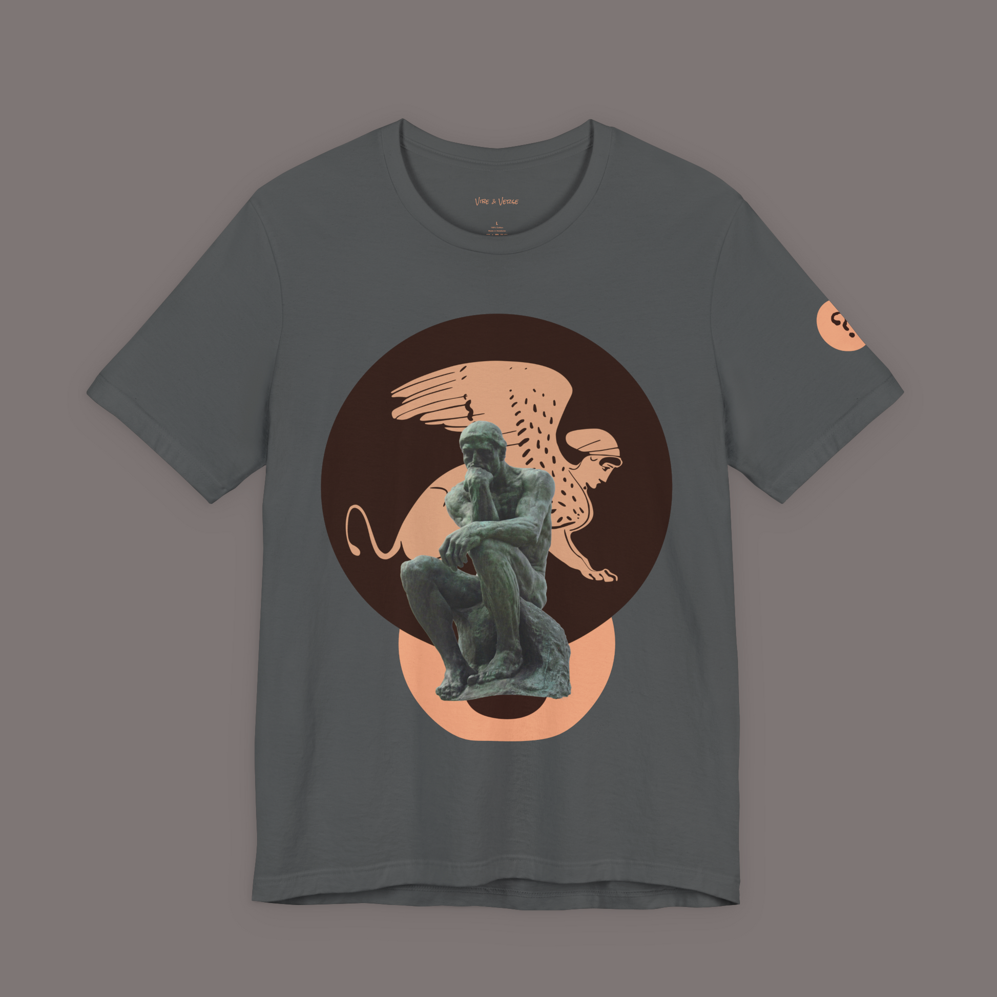 The Sphinx and The Thinker - Poetic Unisex Art Tee