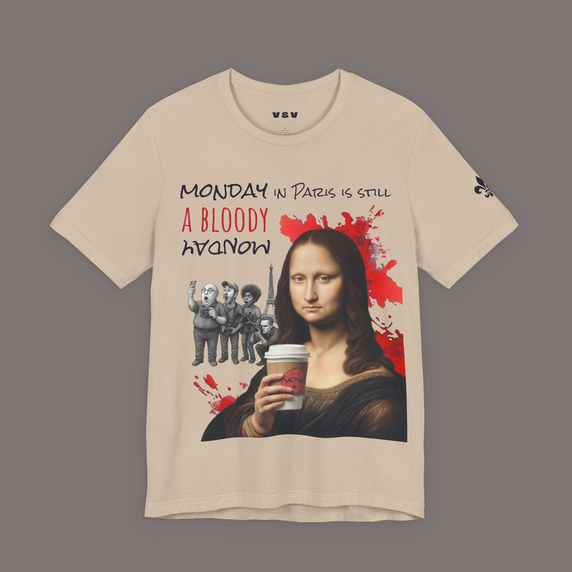 Mona Lisa and Another Bloody Monday - Unisex Art Tee