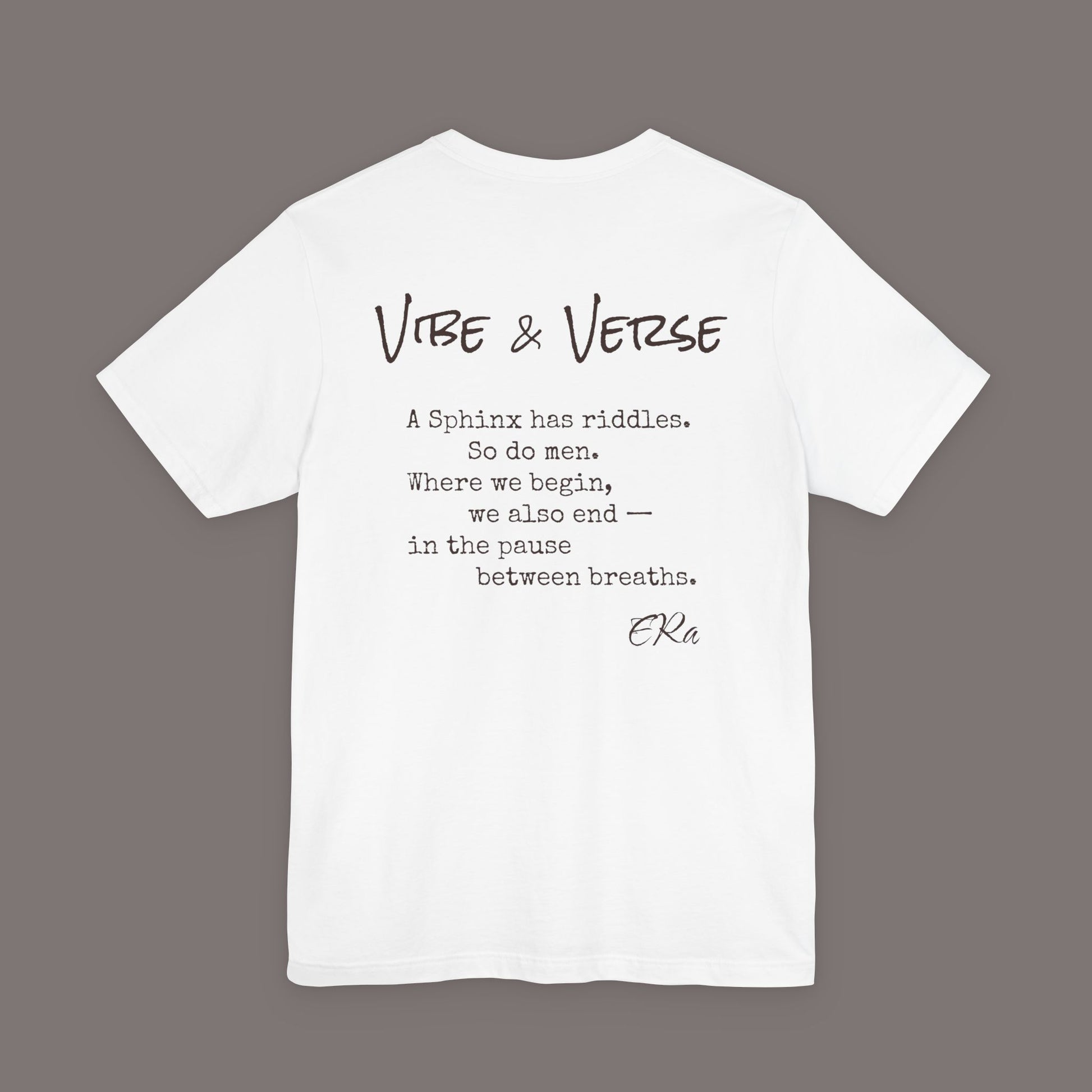 The Sphinx and The Thinker - Poetic Unisex Art Tee