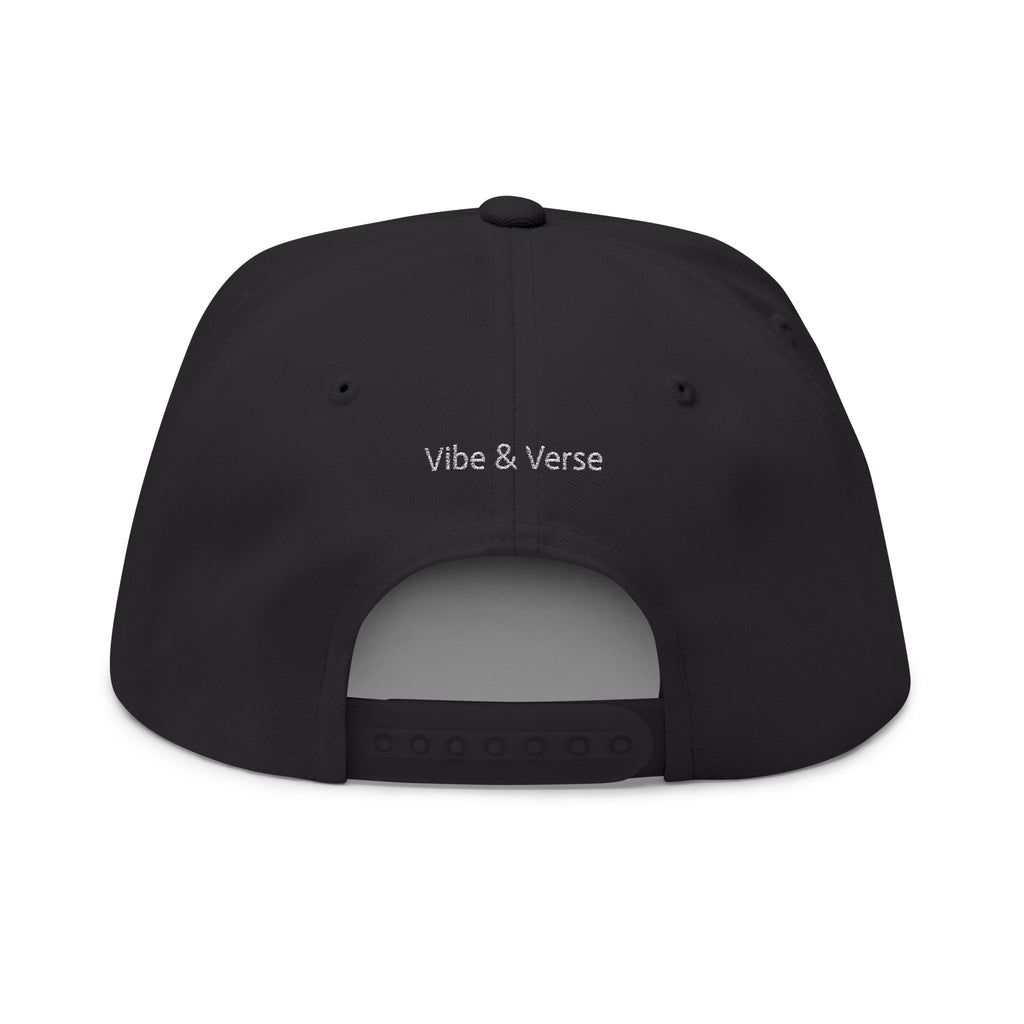 It Takes 2 to Tango - Black Embroidered Flat Bill Cap - Positronic Heart Collection