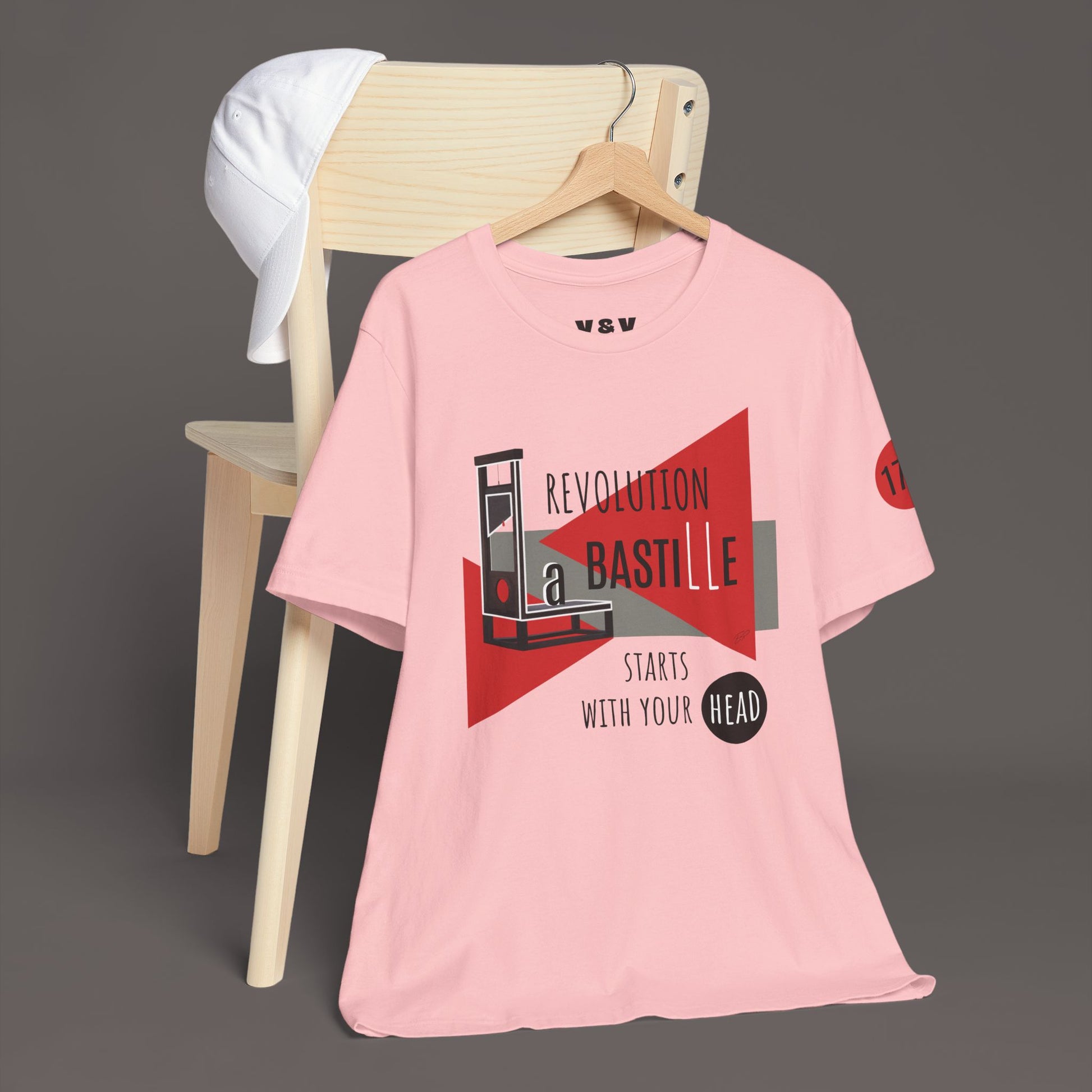 Revolution Starts With Your Head - La Bastille Unisex Art Tee