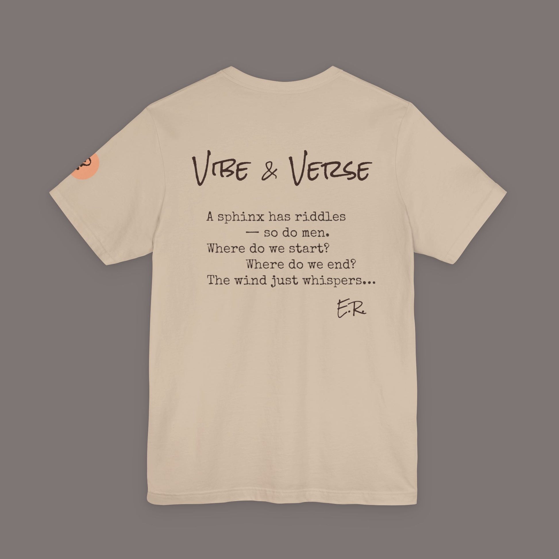 The Sphinx and The Thinker - Poetic Unisex Art Tee