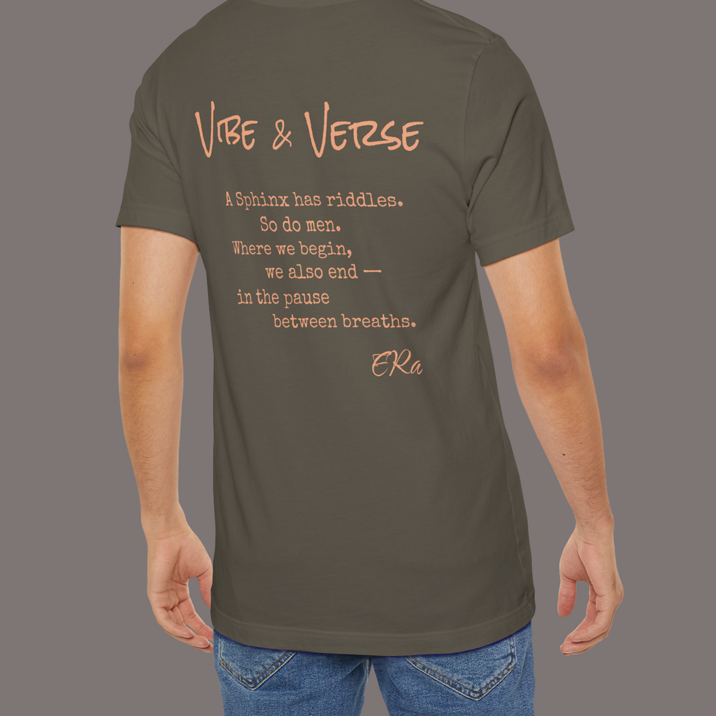 The Sphinx and The Thinker - Poetic Unisex Art Tee