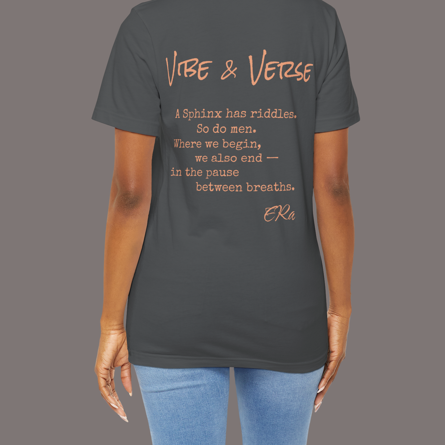 The Sphinx and The Thinker - Poetic Unisex Art Tee