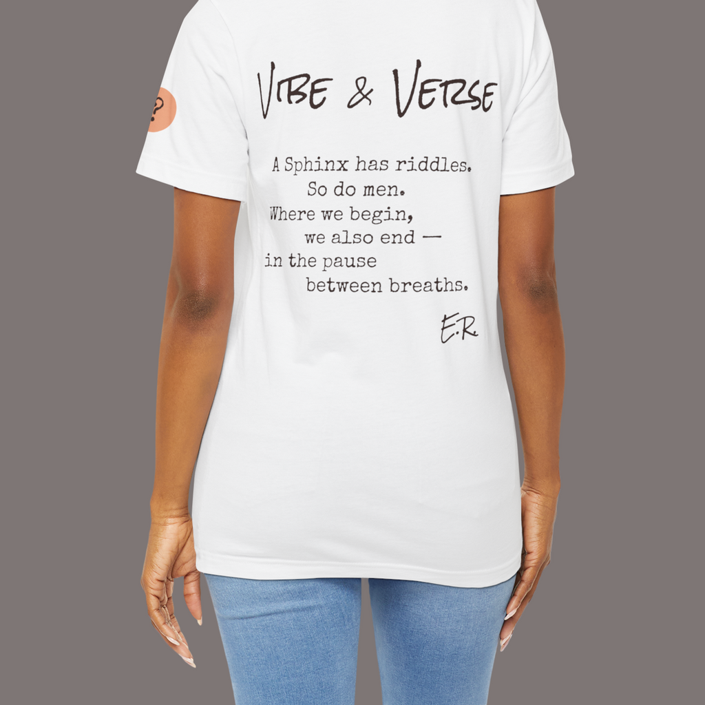 The Sphinx and The Thinker - Poetic Unisex Art Tee