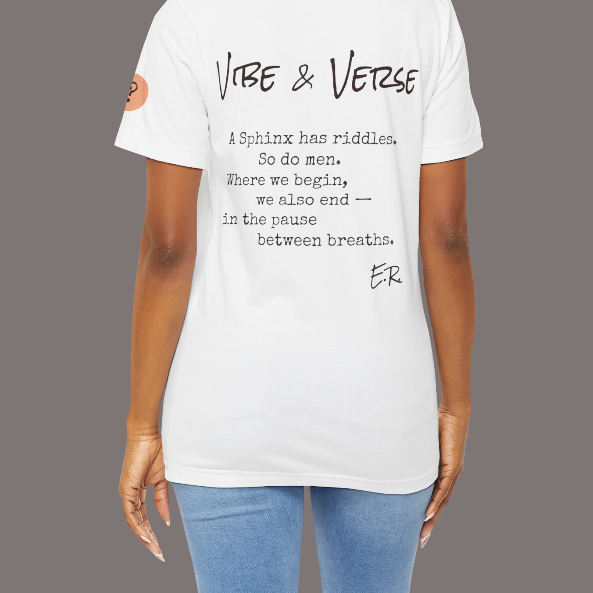 The Sphinx and The Thinker - Poetic Unisex Art Tee